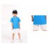 Kids Boys Girls Summer Simple Solid Color Lapel Short Sleeve T shirt white S