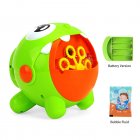 Kids Bubble Machine Cute Cartoon Bubble Blower Automatic Bubble Maker Indoor Outdoor Toys For Boys Girls Birthday Christmas Gifts V02 AA battery