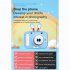 Kids Camera 1080P Video Recorder IPS 2 Inch Screen Portable Digital Camera Toy Toddler Camera Christmas Birthday Gifts White