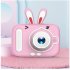 Kids Camera 1080P Video Recorder IPS 2 Inch Screen Portable Digital Camera Toy Toddler Camera Christmas Birthday Gifts White