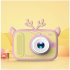 Kids Camera 1080P Video Recorder IPS 2 Inch Screen Portable Digital Camera Toy Toddler Camera Christmas Birthday Gifts yellow