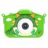 Kids Camera HD Digital Video Cameras 2 0 Inch IPS Screen Portable Camera Face Detection Timing Photography Camera Green