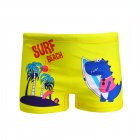 Kids Cartoon Casual Swim Shorts For Beach Vacation Swimming Trunks Bathing Suit For 2-8 Years Old surfing dinosaur 3-4Y L
