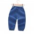 Kids Cartoon Jeans Fashion Cotton Middle Waist Trousers Casual Breathable Pants For 1 6 Years Old Kids light blue 2 3Y 90cm