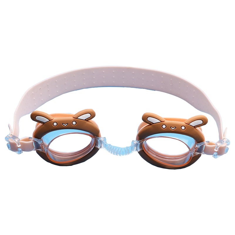 Kids Cartoon Swimming Goggles Professional Waterproof Anti-fog Soft Silicone Diving Glasses For Boys Girls bunny