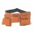 Kids Children Leather Toolkit Tool Pouch Pockets with Adjustable Belt for Costumes Dress Up Role Play