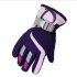 Kids Children Windproof Waterproof Snow Ski Winter Warm Gloves  Blue