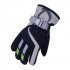 Kids Children Windproof Waterproof Snow Ski Winter Warm Gloves  Blue