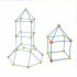 Kids Construction Fort Building Kit Build Making Kits Toys for Boys Girls DIY Building Castles Tunnels Tent Rocket Tower With tent cloth