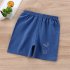 Kids Cotton Shorts Cute Cartoon Printing Summer Breathable Casual Short Pants For 0 7 Years Old Boys Girls navy blue duck 4 5Y 70 110CM