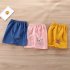 Kids Cotton Shorts Cute Cartoon Printing Summer Breathable Casual Short Pants For 0 7 Years Old Boys Girls pink cat head 3 4Y 65 100CM