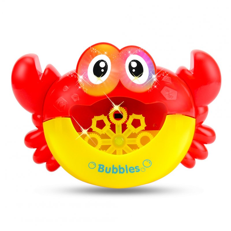Kids Crab Bubble Machine Automatic Bubble Blowing Machine Electric Bath Toy