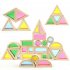 Kids Creative Acrylic Rainbow Building Blocks DIY Puzzle Wooden Stacking Tower Toys buy it on chinavasion com 
