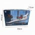 Kids DIY Fixed Wing 3 In 1 RC Glider Model Toy Electric 2 4G Land Sky Mode RC Drone Hovercraft 2 battery