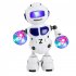 Kids Dance Robot Toys With Music Light Electronic Walking Dancing Smart Robot For Boys Girls Birthday Christmas Gift robot blue