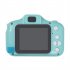 Kids Digital Video Camera Mini Rechargeable Battery Hd Smart Toddler Camcorder Ips Full Screen Display Children Cameras blue