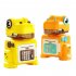 Kids Dinosaur Piggy Bank Cartoon Electric Password Fingerprint Money Box For Boys Girls Christmas Birthday Gifts yellow