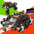 Kids Drift Spray Climbing Rc Car Gesture Sensing Deformation Off road Vehicle Stunt Car Orange Single Control