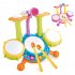 Kids Drum Set For Toddler Musical Toys With Microphone Drum Sticks Musical Instruments Playset For Boys Girls Gifts yellow