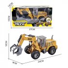Kids Excavator Bulldozer Model Simulation Tractor Crane Truck Inertia Engineering Vehicle Toys For Boys Girls Gifts H