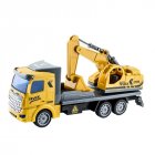 Kids Excavator Dump Truck Model Simulation Construction Truck Pull-back Car Toys For Boys Girls Birthday Gifts 312-2 excavator