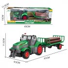 Kids Farm Tractor Inertia Car Model Simulation Transport Trailer Engineering Vehicle Toys For Boys Girls Birthday Gifts 612-1
