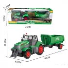 Kids Farm Tractor Inertia Car Model Simulation Transport Trailer Engineering Vehicle Toys For Boys Girls Birthday Gifts 612-2