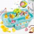 Kids Fishing Toys Electric Water Cycle Music Light Baby Bath Toys Child Game Fish Outdoor Toys Fishing Games For Children 889144 pink 3 duck 3 fish 0 56KG