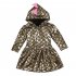Kids Girl Long Sleeve Fish Scales Dress Cute Casual Hooded Dress