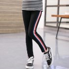 Kids Girl Pants Pure Cotton Fashion Sports Leggings for Girls Solid Color Pencil Pants black 140 yards  suitable for height 130 140cm 