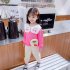 Kids Girls Cherry Long Sleeve Tops   Trousers for Spring Autumn Clothes yellow 110cm