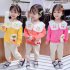 Kids Girls Cherry Long Sleeve Tops   Trousers for Spring Autumn Clothes Pink 90cm