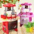 Kids Girls Cooking Kitchen Role Pretend Chef Play Set Great Gift Toy Pink