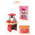 Kids Girls Cooking Kitchen Role Pretend Chef Play Set Great Gift Toy red