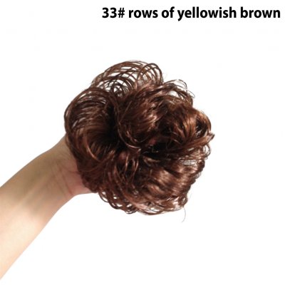 Wholesale Kids Girls Hair Bun Extensions Wavy Curly Messy Donut