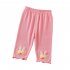 Kids Girls Leggings Pleated Pants Solid Color Comfortable Breathable Summer Toddlers Baby Cropped Pants gray 4 5Y 100cm
