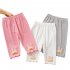 Kids Girls Leggings Pleated Pants Solid Color Comfortable Breathable Summer Toddlers Baby Cropped Pants gray 4 5Y 100cm