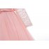 Kids Girls Long Sleeve Lace Formal Princess Dress for Wedding Party Wear red 150