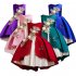Kids Girls Mesh Formal Princess Dress for Party Festival Costume blue 120cm