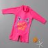Kids Girls One piece Swimsuit Cute Cat shaped Print Baby Toddler Swimwear Sun Protection Bathing Surfing Suit pink 7 8Y XL