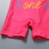 Kids Girls One piece Swimsuit Cute Cat shaped Print Baby Toddler Swimwear Sun Protection Bathing Surfing Suit pink 7 8Y XL