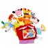 Kids Glove Puppet Set Cartoon Animal Finger Doll Hand Puppet For Boys Girls Gifts Birthday Party Favor Orange  left hand 