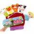Kids Glove Puppet Set Cartoon Animal Finger Doll Hand Puppet For Boys Girls Gifts Birthday Party Favor Orange  left hand 