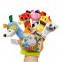 Kids Glove Puppet Set Cartoon Animal Finger Doll Hand Puppet For Boys Girls Gifts Birthday Party Favor Orange  left hand 