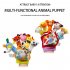 Kids Glove Puppet Set Cartoon Animal Finger Doll Hand Puppet For Boys Girls Gifts Birthday Party Favor Orange  left hand 