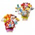 Kids Glove Puppet Set Cartoon Animal Finger Doll Hand Puppet For Boys Girls Gifts Birthday Party Favor Orange  left hand 
