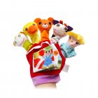 Kids Glove Puppet Set Cartoon Animal Finger Doll Hand Puppet For Boys Girls Gifts Birthday Party Favor Red [right hand]