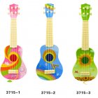 Kids Guitar Toys Cartoon Ukulele Guitar 4 Strings Music Instrument Early Educational Toys