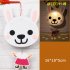 Kids  Handmade  Cartoon Luminous Lantern Diy Portable Puzzle Toy White Rabbit The New