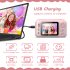 Kids Hd Digital Camera 20 Million Pixel Video Recorder 180 Degree Rotation Small Slr Photo Camera Pink